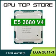 ใช้ E5 XEON 2680 V4 CPU โปรเซสเซอร์ LGA 2011-3 14 CORE 2.40GHZ 35MB L3แคช120W SR2N7 X99เมนบอร์ด CPD