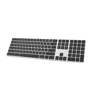 POWZAN Bluetooth Slim Keyboard for Mac, Aluminum Rechargeable Keyboard Wireless, Low-Profile Silent