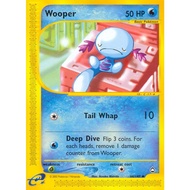English Pokemon Card Wooper - 66/147 - Uncommon Aquapolis Singles