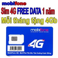 Sim 4G trọn gói 1 năm không nạp tiền Sim 4G trọn gói 12 tháng Sim 4G Mobifone MDT250A / MDT350 FREES