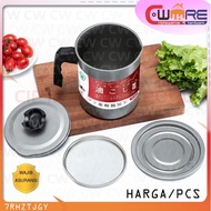 HEALTH Kitchen Oil Pot Strainer Pot Stainless Steel 1.7L - BDB CW2K