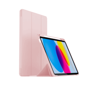 MUTURAL CLEAR FOLIO WITH APPLE PENCIL HOLDER เคส IPAD GEN 10 (2022) - PINK