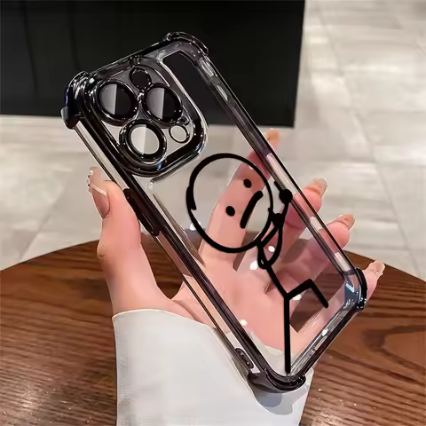 Deluxe Stickman Phone Case For Vivo Y77 Y38 Y36 Y50 Y28 Y27 Y17 Y16 Y15s V29e V27 V25 V23 S15 5G Sho