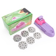 DECINIEE Manual Nail Art Printing Machine with 6pcs Metal Stamping Plates Manicure Nail Color Draw P