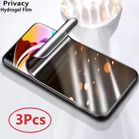 3Pcs Privacy Hydrogel Film For Vivo Y04 Y04S Y6 Y6E Y6M Y6T Y11 Y19 Y19S Y19S Y19E Y21 Y21d Y29S Y29