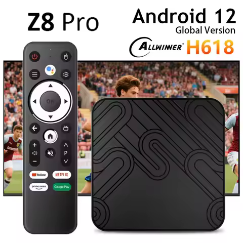 Android 12.0 TV Box Z8 PRO Allwinner H618 4K Dual WiFi 2.4/5G ATV Voice Assistant Smart TV Box Andro