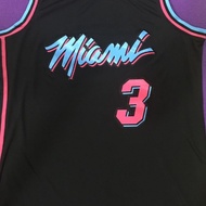 Miami Heat 3 Dwyane Wade embroidery basketball jerseys jersey