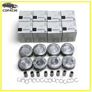 8pcs Pistons&Rings Set+0.5mm A2780302317 For Mercedes-Benz W222 W166 W221 4.6L 4.7L M278 Engine Car 