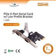 ST-LAB I-560 PCIe 2-Port Serial Card with Low Profile Bracket