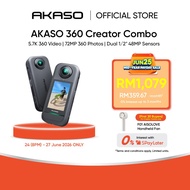 AKASO 360 - Action Camera | 5.7K 360 Video | 72MP 360 Photos | Super Smooth | AI Traveling