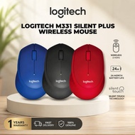 【COD】LOGITECH M331 SILENT PLUS WIRELESS OPTICAL COMPACT MOUSE 1000 DPI 3 BUTTONS USB Nano Receiver