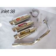 Knalpot Racing Inlet 38 mm CLD PROLINER RCB Beat Scoopy Mio Sporty mio