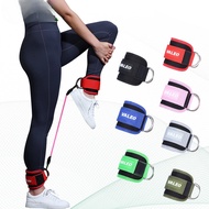 1PC Double D-Ring Cable Ankle Cuffs Gym Accessories Adjustable Fitness Leg Straps for Glutes Trainin