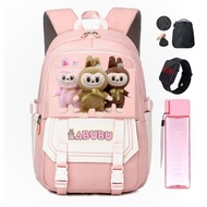 [ BONUS - BOTTLE - WATCH - HUJA JACKET ] KINDERGARTEN ELEMENTARY SCHOOL BACKPACK FOR GIRLS, MODERN B