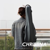 [Christina] Latest Style Violin Case Carbon Fiber Premium Version Include Storage Pouch Moisture-Pro