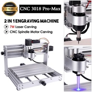 ⭐️【High Quality+In Stock】⭐️(7000mW)Upgrade CNC 3018Pro Max Engraver with 200W Spindle3 Axis Pcb Mill
