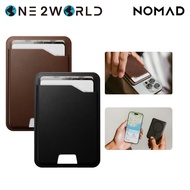 NOMAD MagS Leather Wallet with APL Find My Tracking | Slim RFID Card Holder for iPhone | Holds 1–4 C