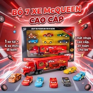 Plastic McQueen 7 Car Toy Set Lightning McQueen Car