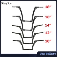 GloryStar มอเตอร์ไซค์ดัดแปลงมือจับขนาดเส้นผ่าศูนย์กลาง1-1/4นิ้วสำหรับ Sportster 883 Dyna 10/12/14/ 16/18นิ้ว