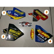 Norifumi & fmf racing finyl stickers for trail silincers