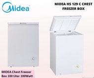 Midea Chest Freezer 100 Liter Box Freezer HS-129C HS 129C Cooler Box