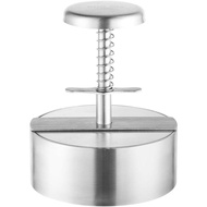 Brigii304StainlessSteelBurgerPress-4.5"HamburgerPattyMaker,HeavyDutyStainlessSteelBurgerPressforGrou