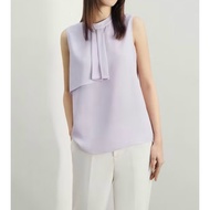 G2000 Pastel Purple Sleeveless Blouse Women's Formal Work Shirt