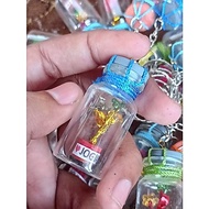 GANTUNGAN Flower bottle keychain in a bottle ship bottle/