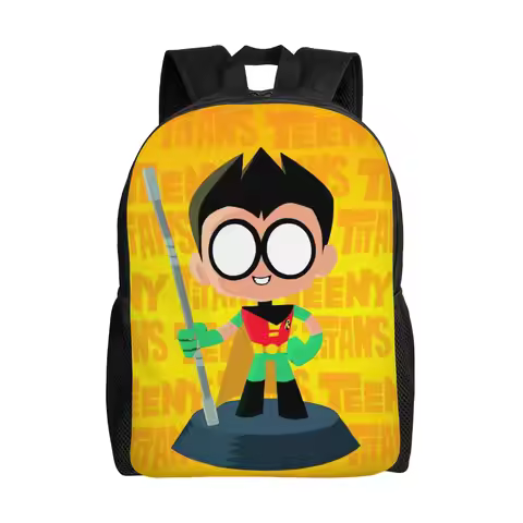 Teen Titans Go Raven's Emoticlones Backpack College Backpacks Female Kawaii School Bags Designer Pat