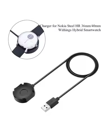 Fast Charger Cable Dock for Nokia Steel HR 36mm 40mm Watch USB Charging Cradle Base for Nokia Within