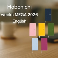 Hobonichi 2026 weeks MEGA Weekly Planner – Slim Left Layout, English Version