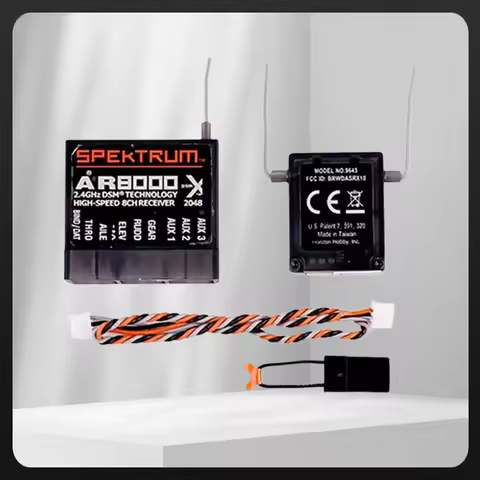 Spektrum AR8000 2.4GHz 8CH Receiver Support DSM2 DSMX W/ Extended Satellite for JR Spektrum DX7s DX8