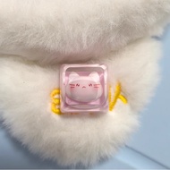 keycaps custom keycaps Single Pink Meow Keycap ESC Unique Keycap Transparent Light Resin Epoxy Cute 
