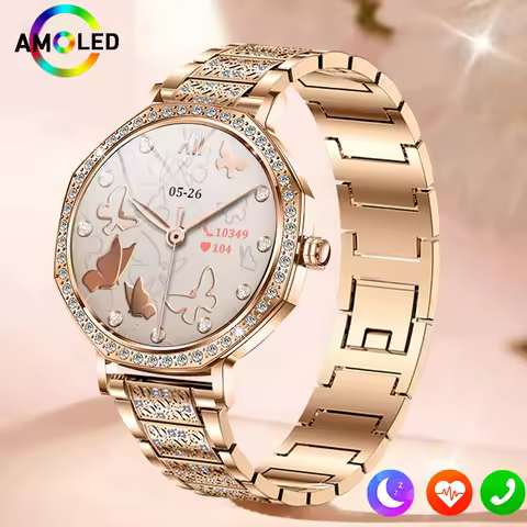 2025 New Fashion Ultra-thin Smartwatch Women Sports Use ChatGPT 1.32-inch Amoled Screen Bluetooth Ca