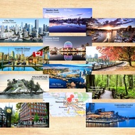Canada Vancouver Gift Souvenir Fridge Magnet Door Gift Food Culture Festivities 10 cm x 5