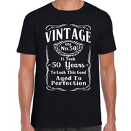 T-shirt 2023 New Fashion Cool Men Vintage 50th Birthday - Funny, Gift, 50 Years Old Tops Tees top tee