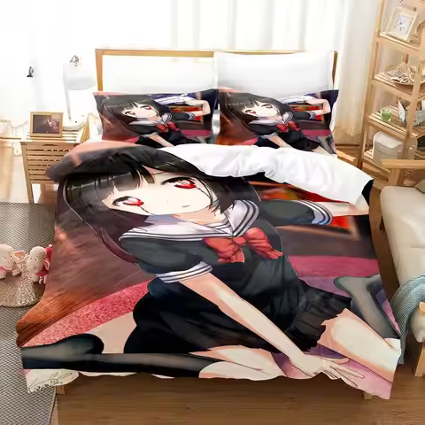 New 3d Print Anime Magical Girl Site Duvet Cover Bedding Set Polyester Pillowcases Quilt Cover Home 