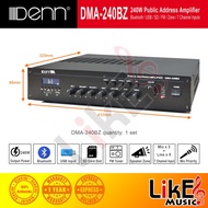DENN DMA-240BZ Public Address 4-Zone Selector USB Amplifier (Mono 100V)