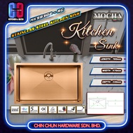 MOCHA KITCHEN SINK SINGLE BOWL MKS8302-BL