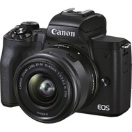 *Local SG Seller* Canon EOS M50 Mark II Mirrorless Camera With 15-45mm Lens (Black) | 24.1MP APS-C CMOS sensor and DIGIC 8 image processor, which enable a quick 10 fps shooting rate, a native sensitivity range of ISO 100-25600, and UHD 4K video recording