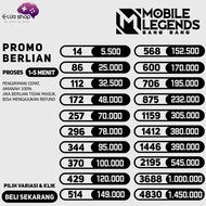 ELIJA TOP UP VOUCHER GAME MOBILE LEGEND DIAMOND TOPUP ML TOPUP MLBB DIAMOND TOPUP ML DIAMOND TOPUP DIAMOND MOBILE LEGEND TOPUP WEEKLY PASS ML TOPUP DM ML