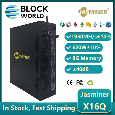 NEW JASMINER X16Q 1950MH/s Quiet Server 8GB Memeory WiFi Jasminer X16-Q 1950MH 620W ETC miner Suppor