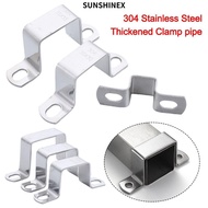 1SUNSHINEX6 Horseback Hose Clamp,  Clip M-shaped U-shaped Square Rectangle Ohm Tube Card, Thicken Fa
