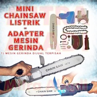 ready.!! Electric Mini Chainsaw / Gergaji Listrik - Adapter Mesin
