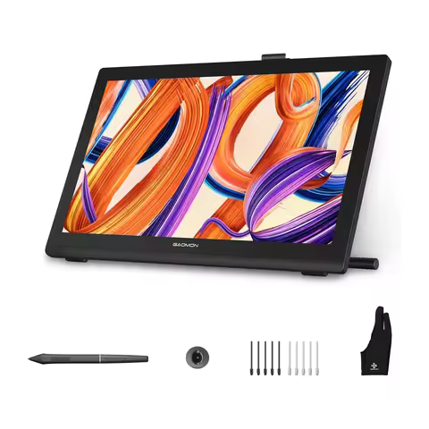 GAOMON Pro 19 Pen Display PD1900 Graphics Tablet 4K UHD Screen 18.4 Inch Large Drawing Monitor 16K P