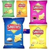 Smith's Crinkle Cut Potato Chips 90g / Salt Vinegar / Cheese Onion / Chicken / BBQ