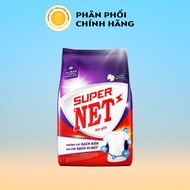 Bột Giặt Super Net Tẩy Trắng Quần Áo Hương Hoa Anh Thảo Ý 3kg/Túi