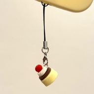 Caramel Pudding mini phone lanyard