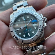 MESIN WMNP Seiko Mod WMNP Seiko Mod YachtMaster Rhodium Grey Machine WMNP Seiko 4R35B Japan