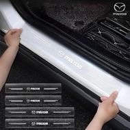 4Pcs Car Threshold Strip Transparent Sticker For Mazda 3 Alexa CX30 CX-4 CX5 CX-5 CX8 CX-8 CX-30 CX9 CX-9 Protector Accessories